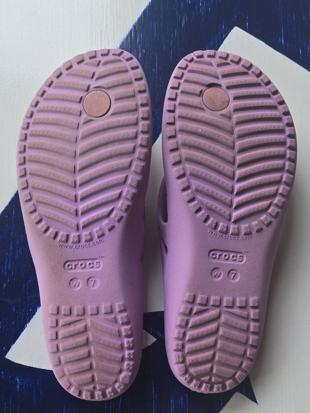 Crocs Kadee II Orchid Purple Flip Flop Size 7 - Picture 8 of 9
